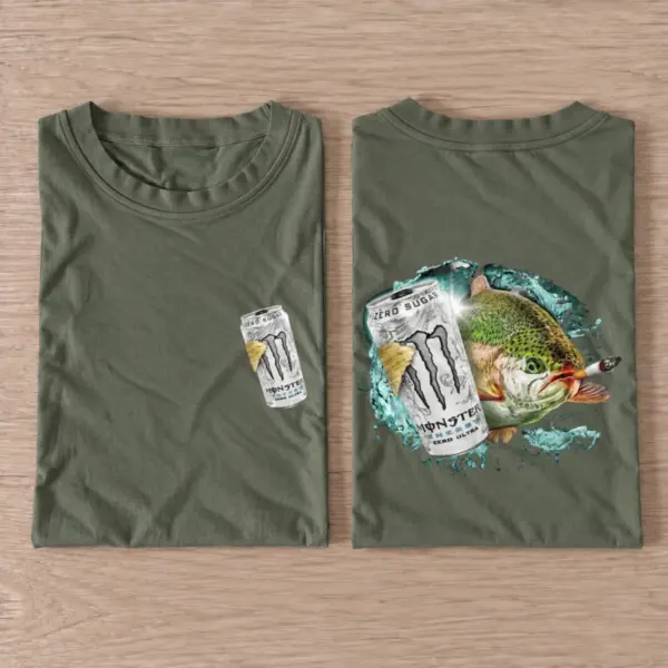 Silver energy trout 02 frontback t shirt olive20silver energy trout 02 frontback20print.webp