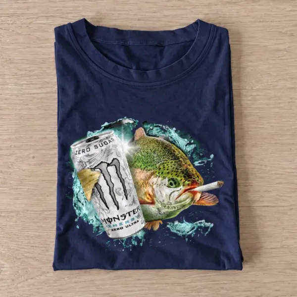 Silver energy trout 03 t shirt navy20silver energy trout 03.webp