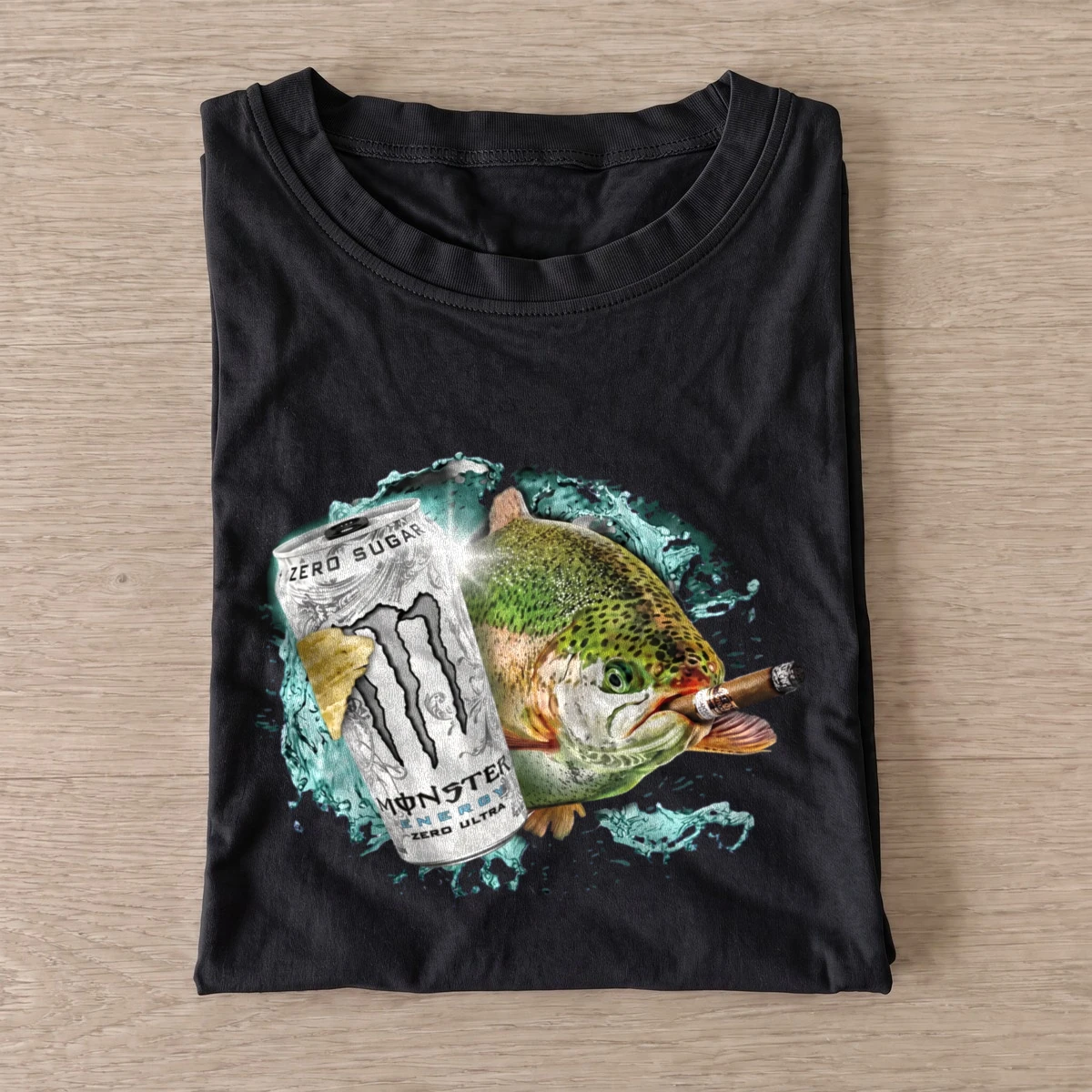Silver energy trout 04 t shirt black20silver energy trout 04.webp