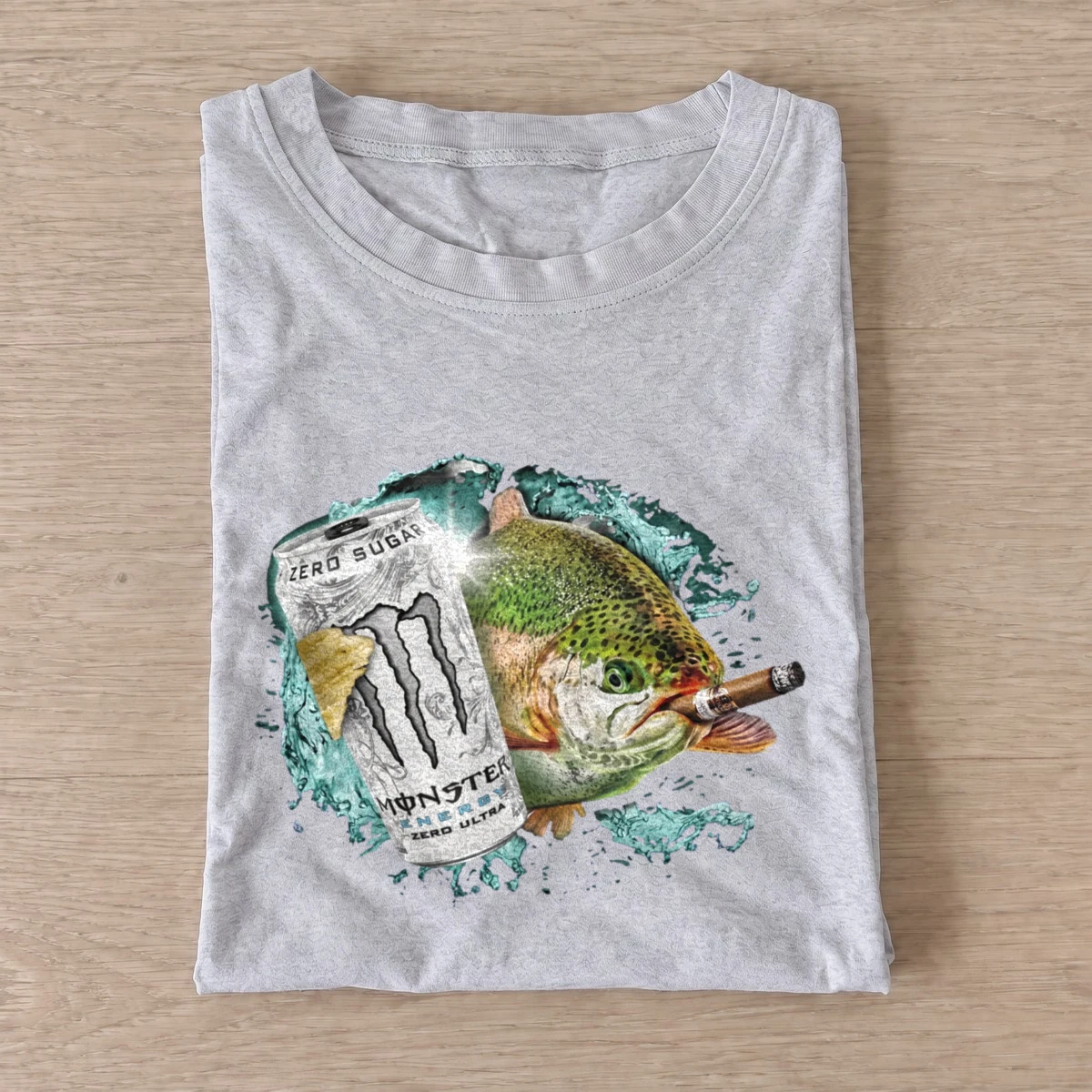 Silver energy trout 04 t shirt gray20silver energy trout 04.webp