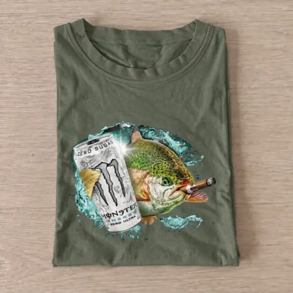 Silver energy trout 04 t shirt olive20silver energy trout 04.webp