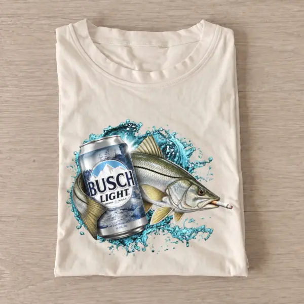 Silver fish lager fishing t shirt sand20silver fish lager.webp