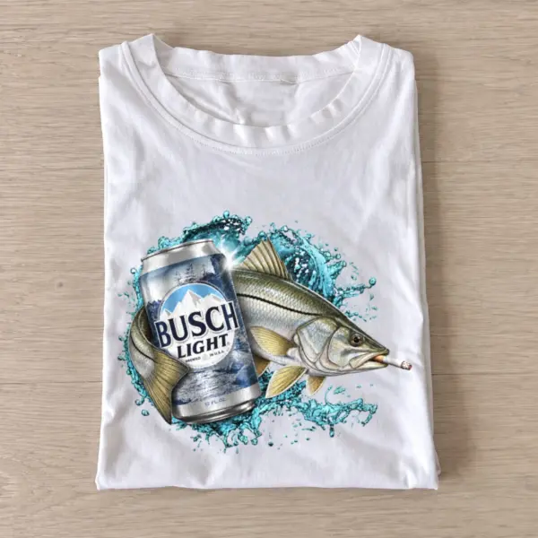 Silver fish lager fishing t shirt white20silver fish lager.webp