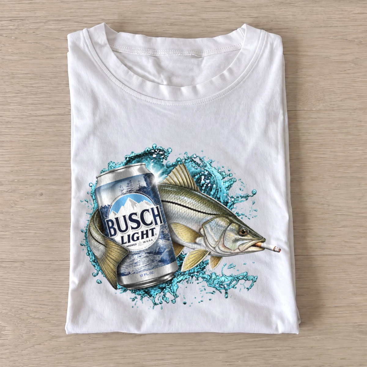 Silver fish lager fishing t shirt white20silver fish lager.webp