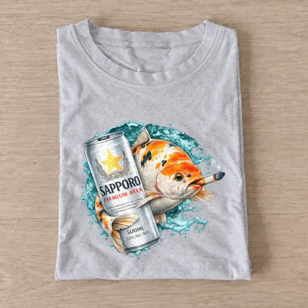 Silver lager koi t shirt gray20silver lager koi.webp