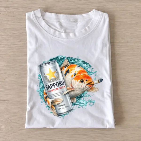 Silver lager koi t shirt white20silver lager koi.webp