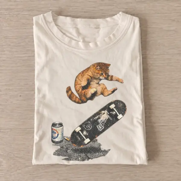 Skateboarding tabby cat t shirt sand20skateboarding tabby.webp