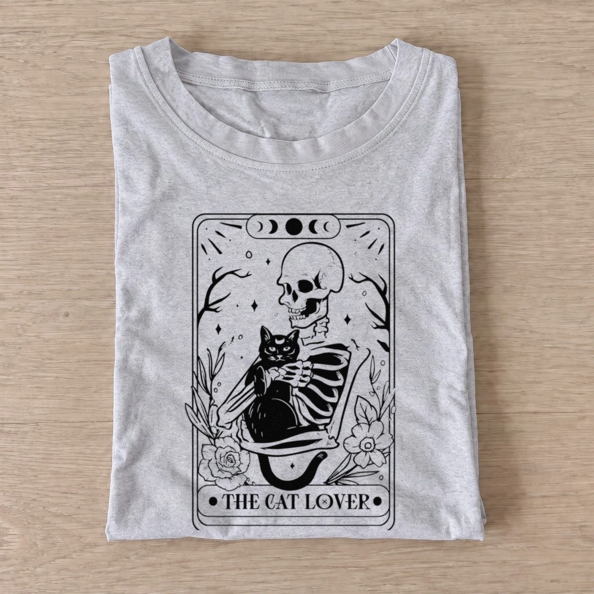 Skeleton cat card t shirt gray20skeleton cat card.webp