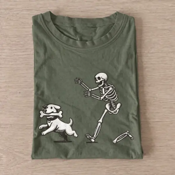 Skeleton dog chase t shirt olive20skeleton dog chase.webp