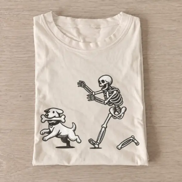 Skeleton dog chase t shirt sand20skeleton dog chase.webp