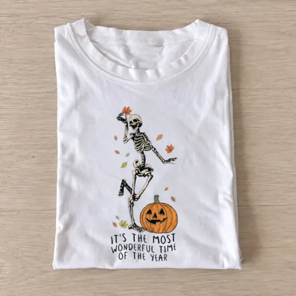 Skeleton spooky season t shirt white20skeleton spooky season.webp