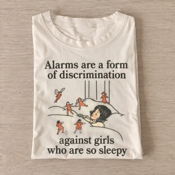 Sleepy girls against alarms t shirt sand20sleepy girls against alarms.webp