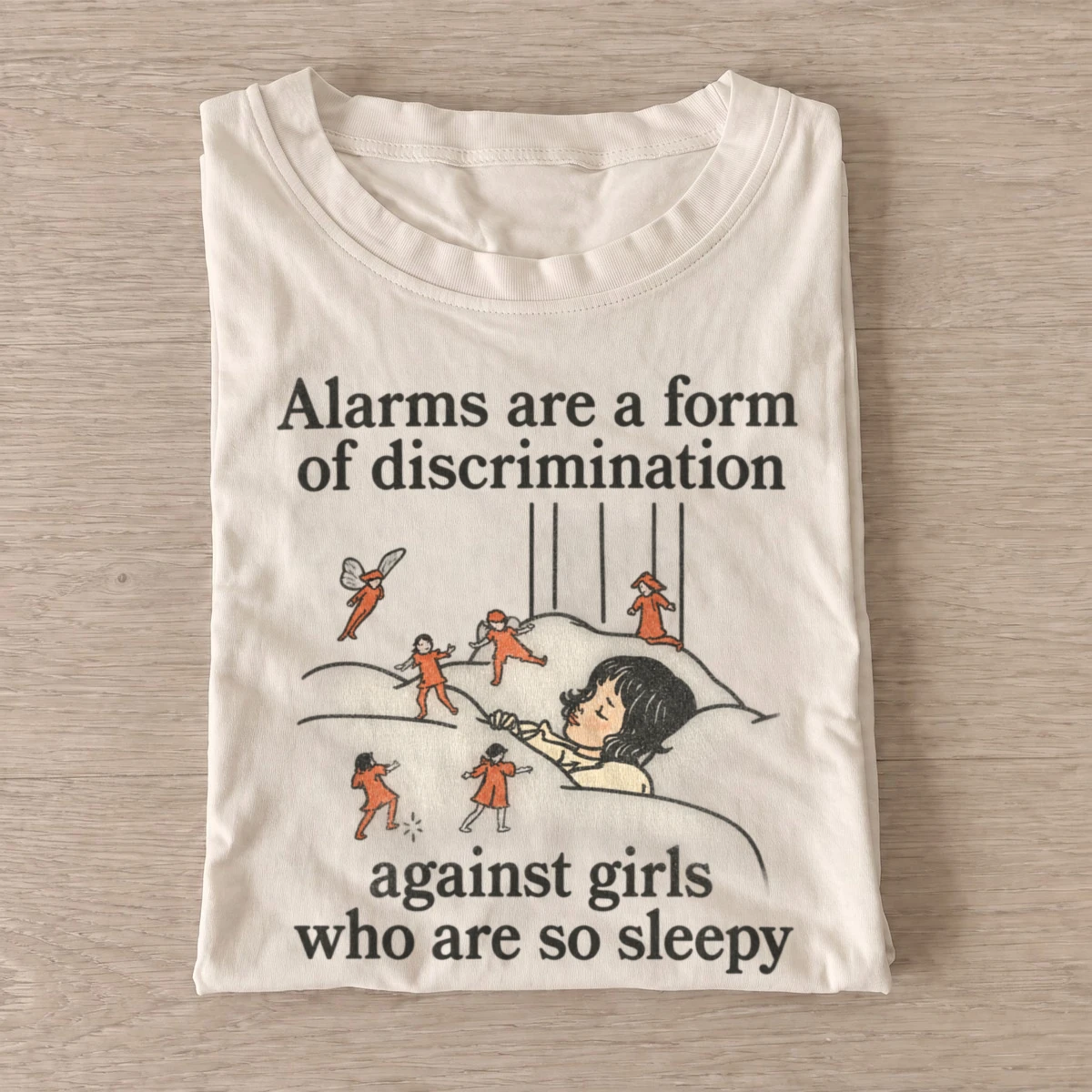 Sleepy girls against alarms t shirt sand20sleepy girls against alarms.webp