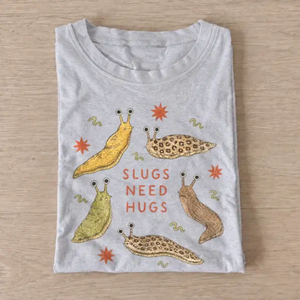 Slugs need hugs t shirt gray20slugs need hugs.webp