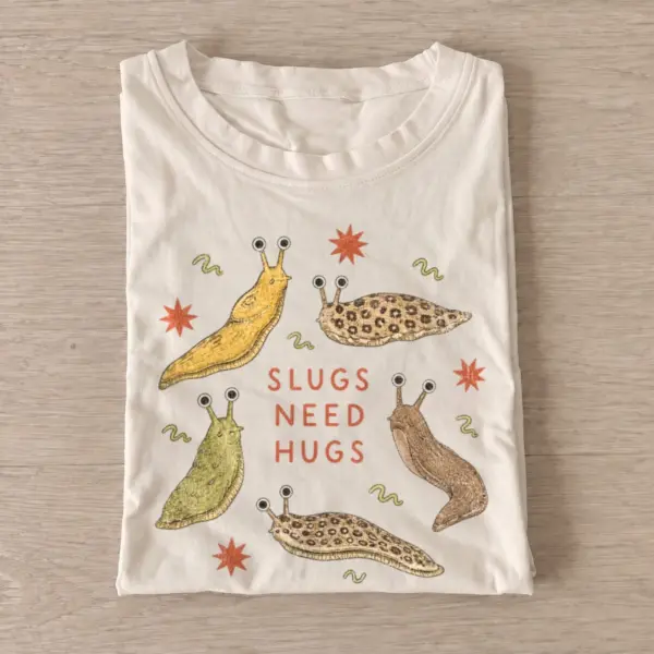 Slugs need hugs t shirt sand20slugs need hugs.webp