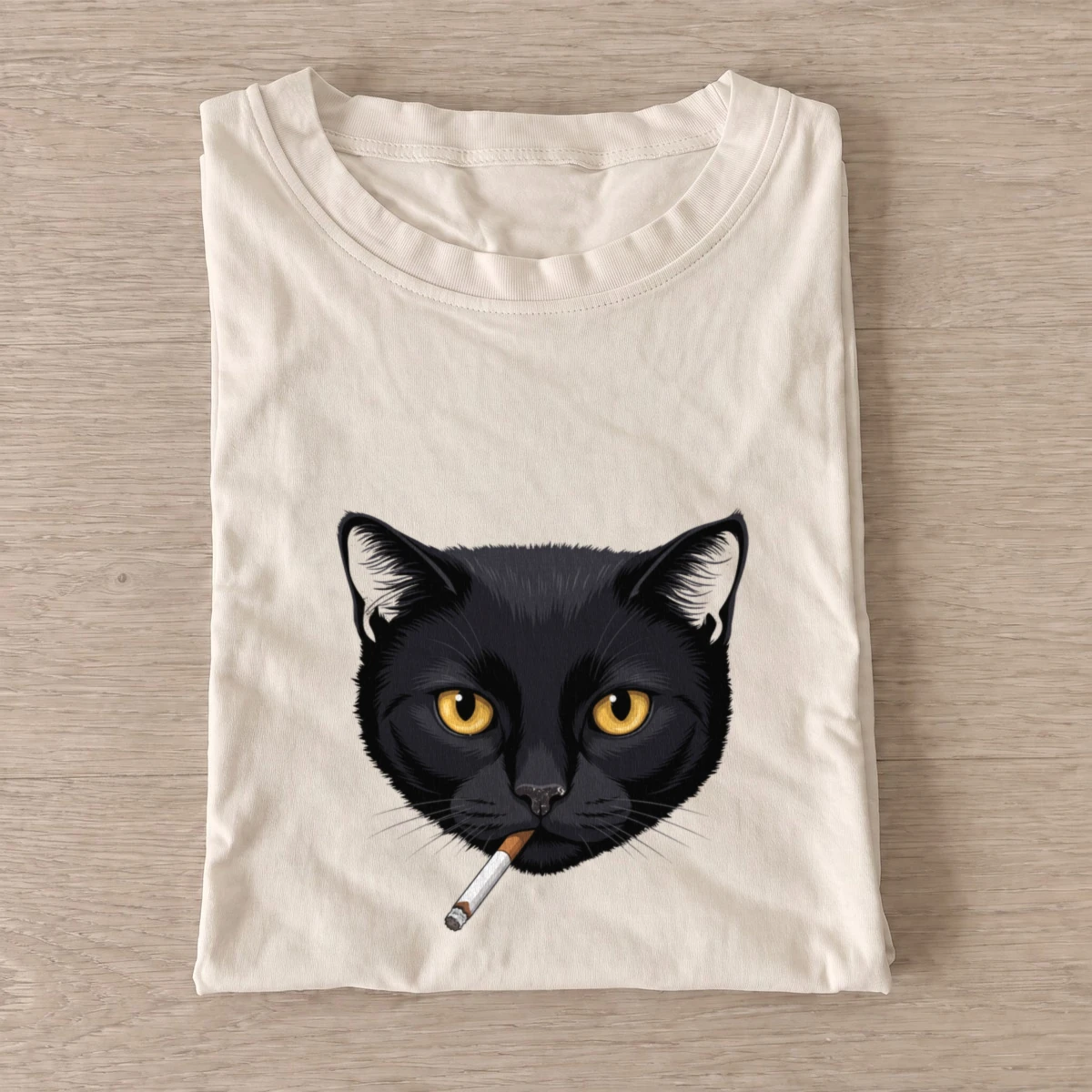 Smoking black cat t shirt sand20smoking black cat.webp