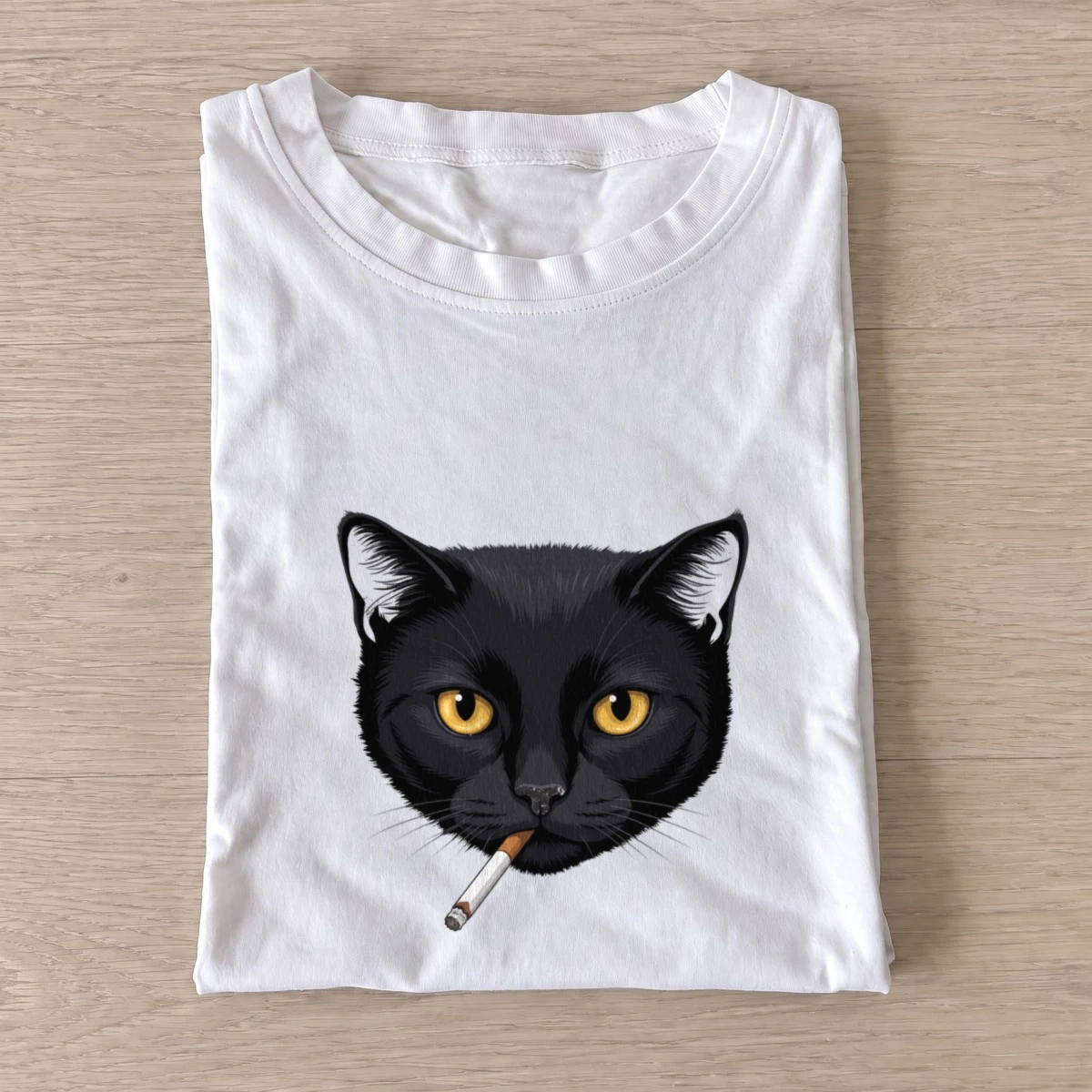 Smoking black cat t shirt white20smoking black cat.webp