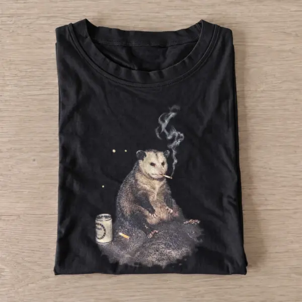 Smoking opossum break t shirt black20smoking opossum break.webp