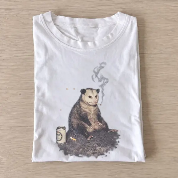Smoking opossum break t shirt white20smoking opossum break.webp