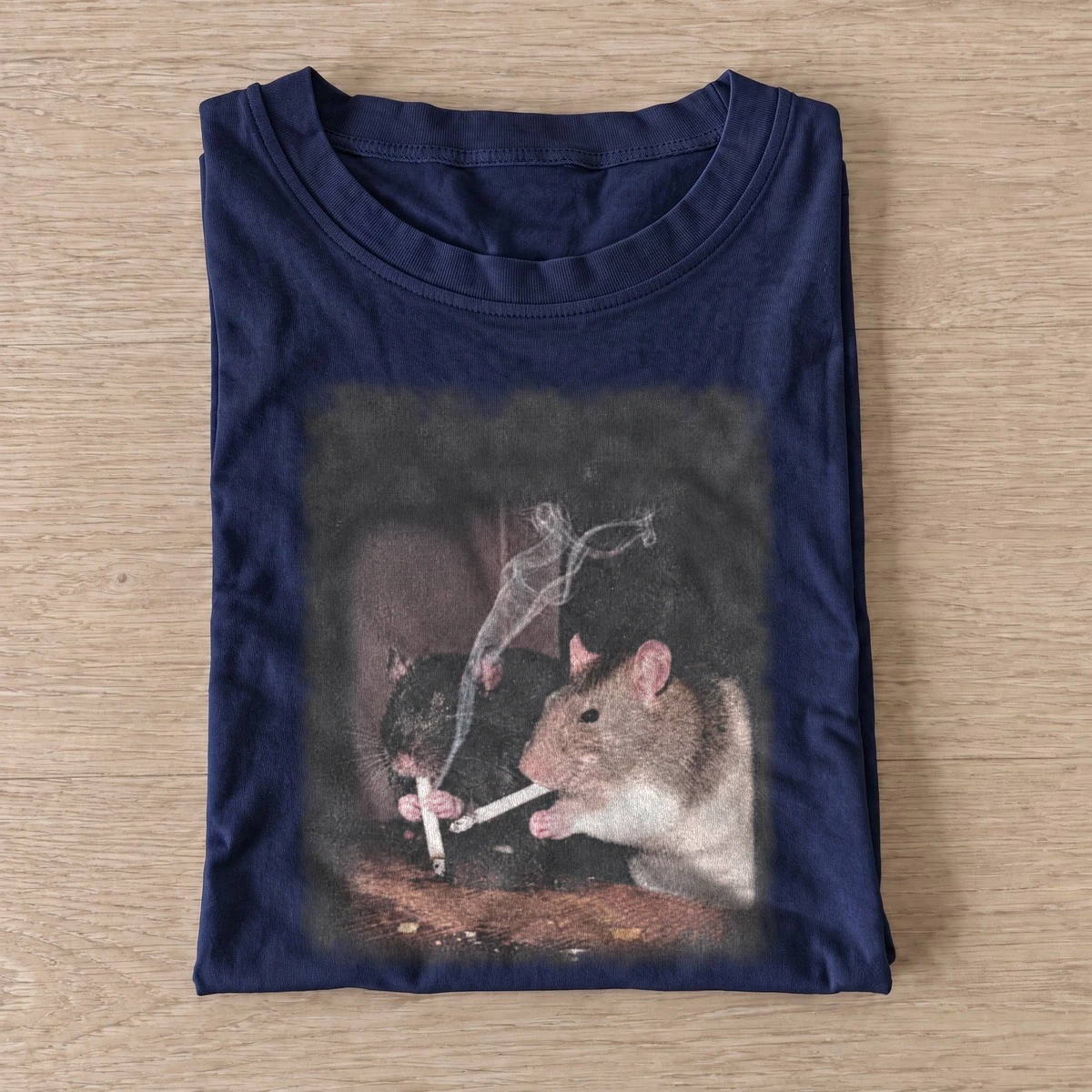 Smoking opossum t shirt navy20smoking opossum.webp
