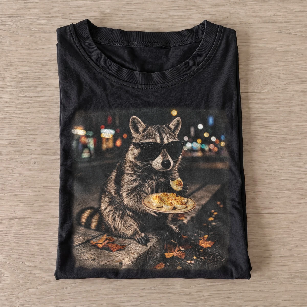 Snack bar raccoon t shirt black20snack bar raccoon.webp