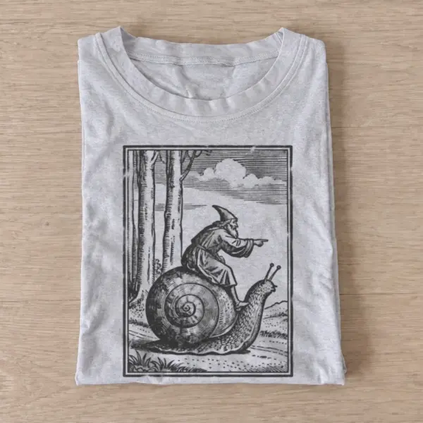 Snail riding knight t shirt gray20snail riding knight.webp
