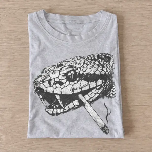 Snake blade smoking graphic t shirt gray20snake blade.webp