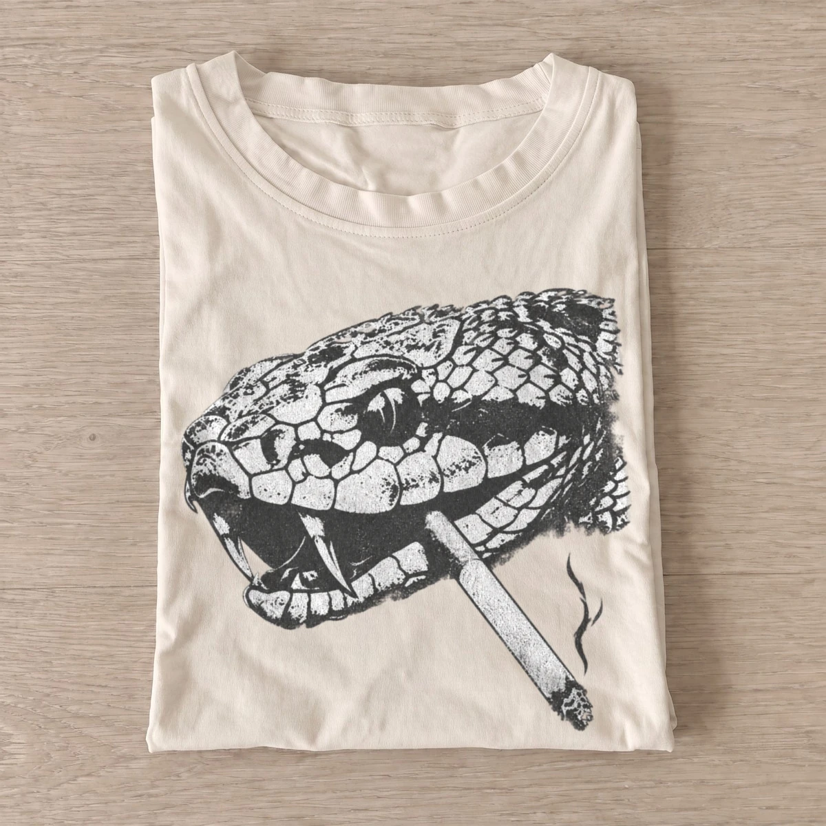 Snake blade smoking graphic t shirt sand20snake blade.webp
