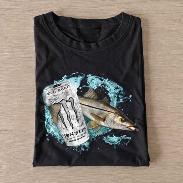 Snook energy t shirt black20snook energy.webp