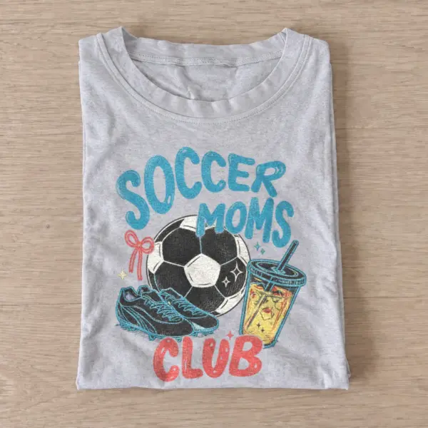 Soccer moms club graphic t shirt gray20soccer moms club.webp