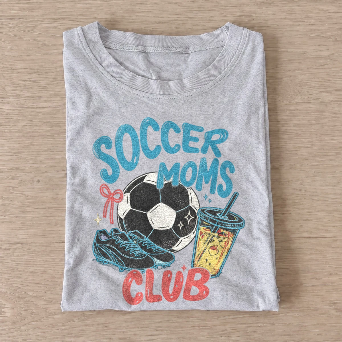 Soccer moms club graphic t shirt gray20soccer moms club.webp
