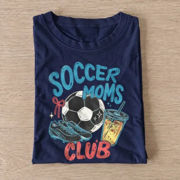 Soccer moms club graphic t shirt navy20soccer moms club.webp