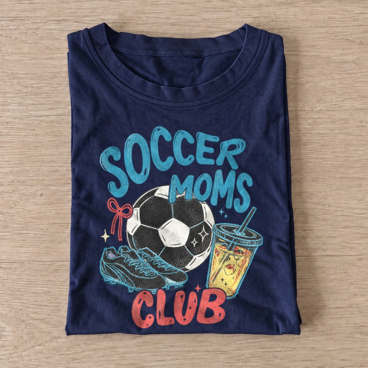 Soccer moms club graphic t shirt navy20soccer moms club.webp