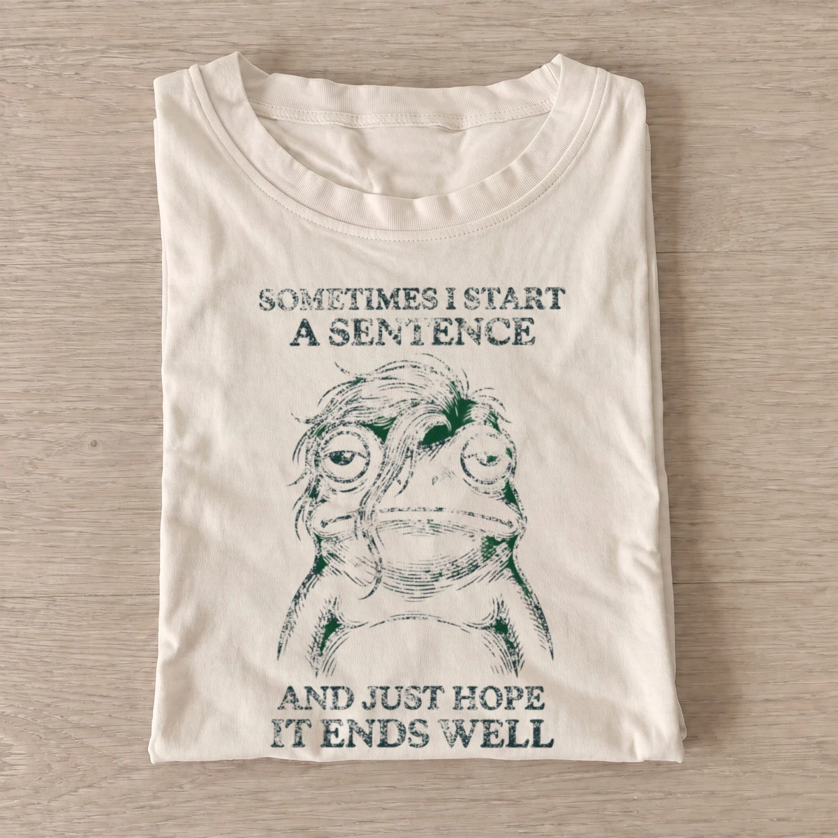 Sometimes i start a sentence frog t shirt sand20unfinished sentence frog.webp
