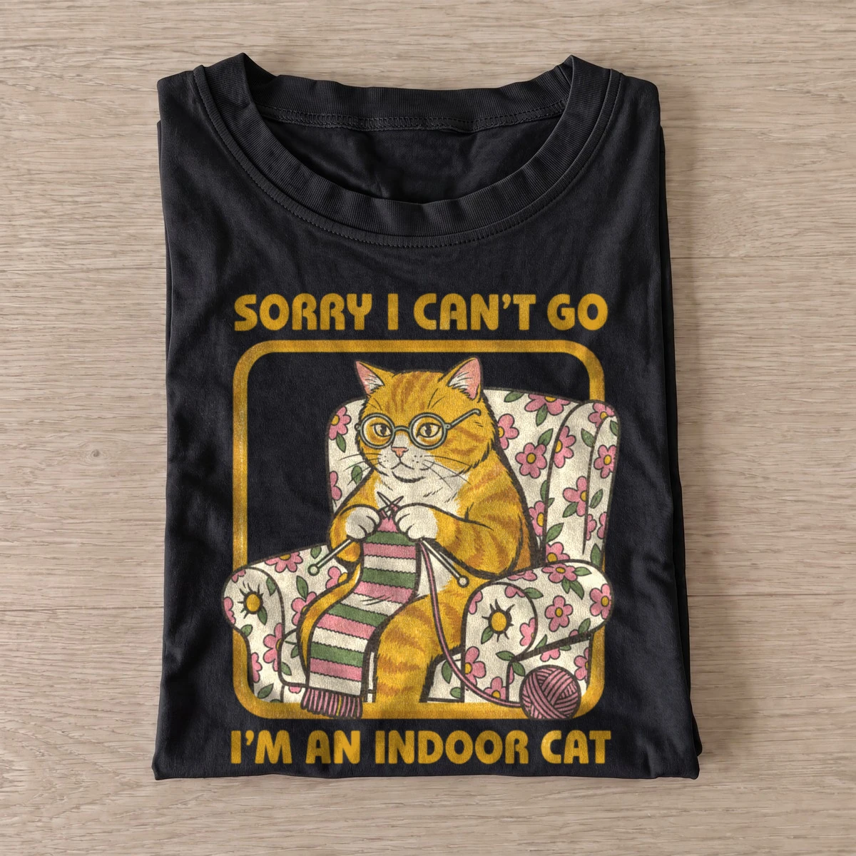Sorry i cant go im an indoor cat t shirt black20indoor cat.webp