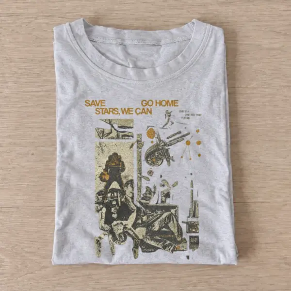 Space rescue comic t shirt gray20space rescue comic.webp