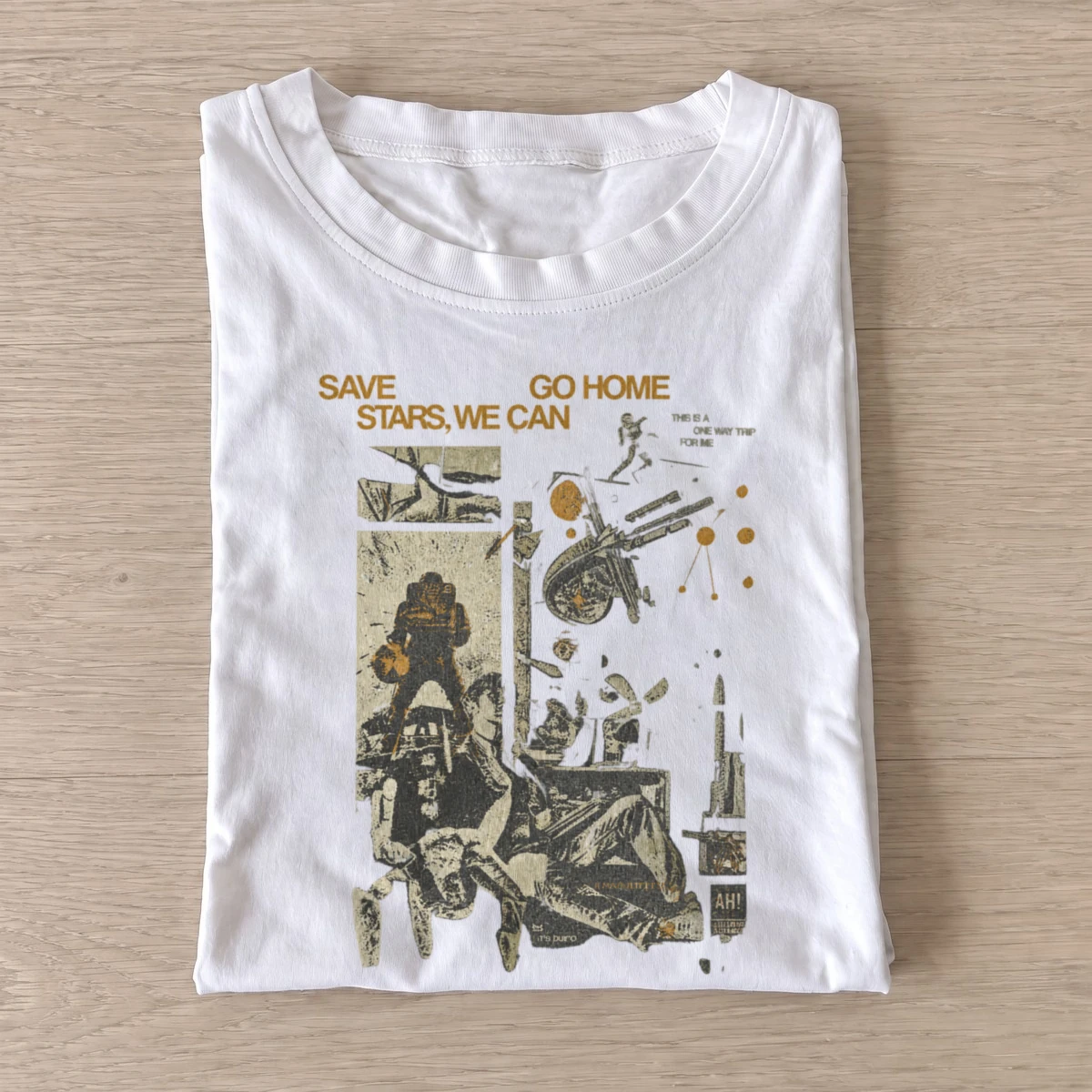 Space rescue comic t shirt white20space rescue comic.webp