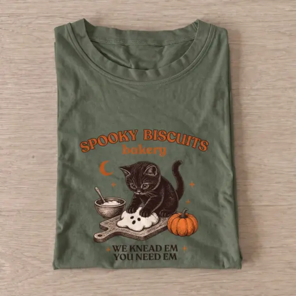 Spooky biscuits bakery t shirt olive20spooky biscuits bakery.webp