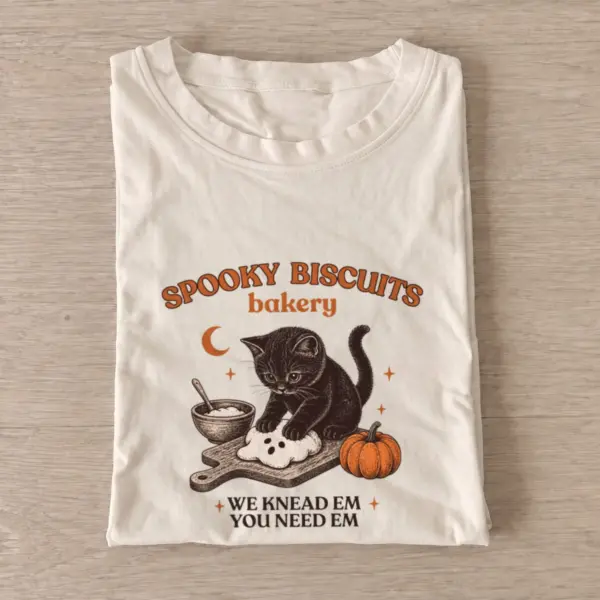 Spooky Biscuits Bakery Graphic T-Shirt — graphic design