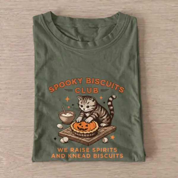 Spooky biscuits club t shirt olive20spooky biscuits club.webp