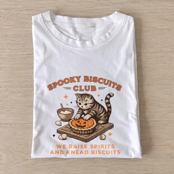 Spooky biscuits club t shirt white20spooky biscuits club.webp