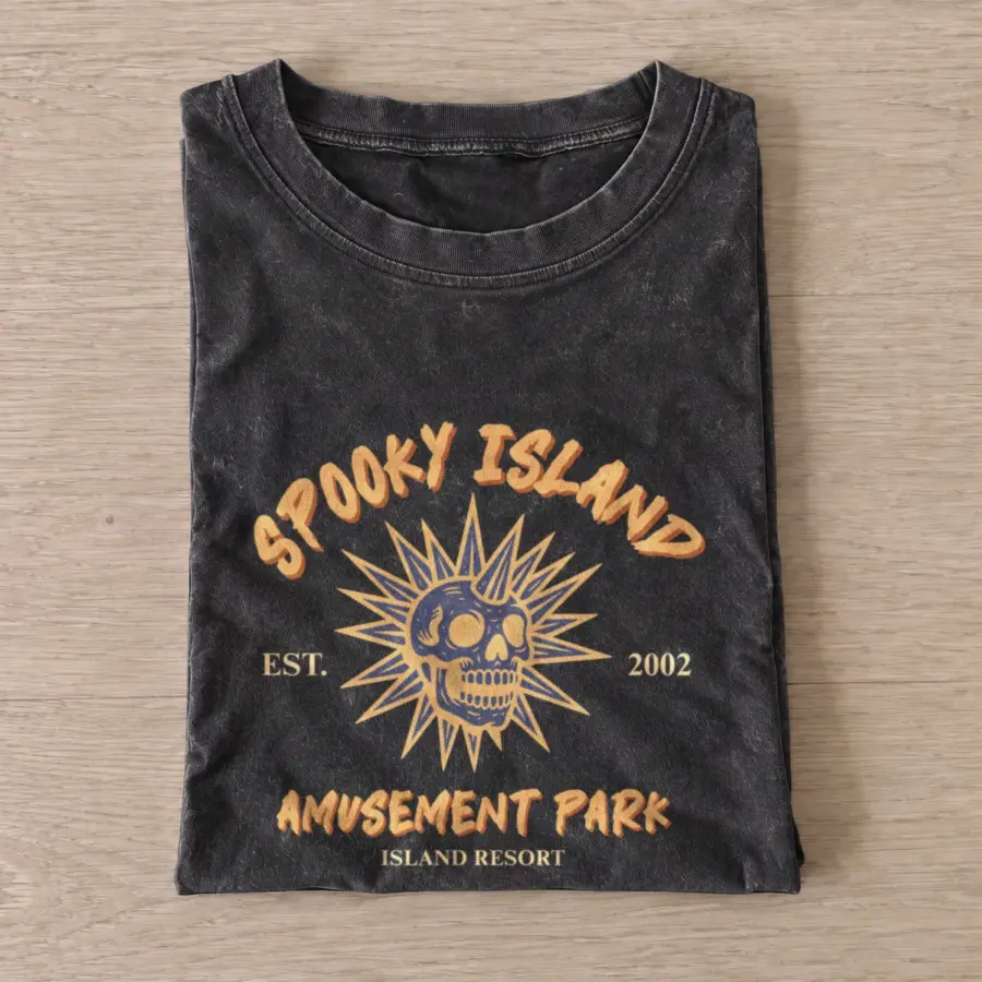 Spooky island vintage t shirt washed20black20spooky island.webp