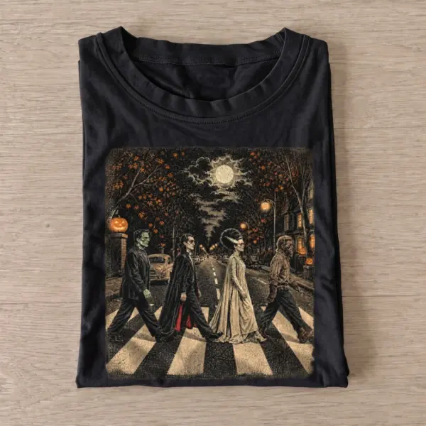 Spooky monster crosswalk halloween t shirt black20spooky crosswalk.webp