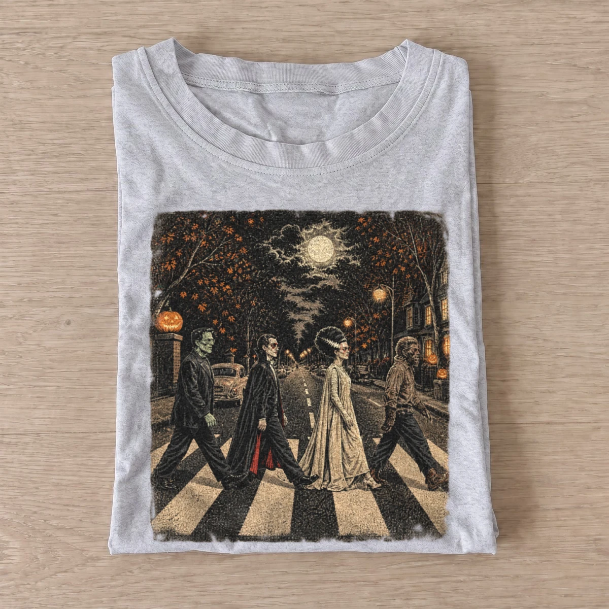 Spooky monster crosswalk halloween t shirt gray20spooky crosswalk.webp
