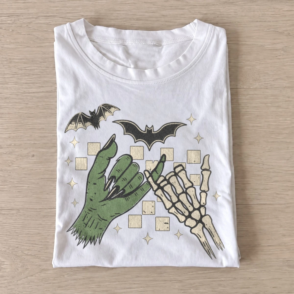 Spooky pinky promise graphic t shirt white20spooky pinky promise.webp