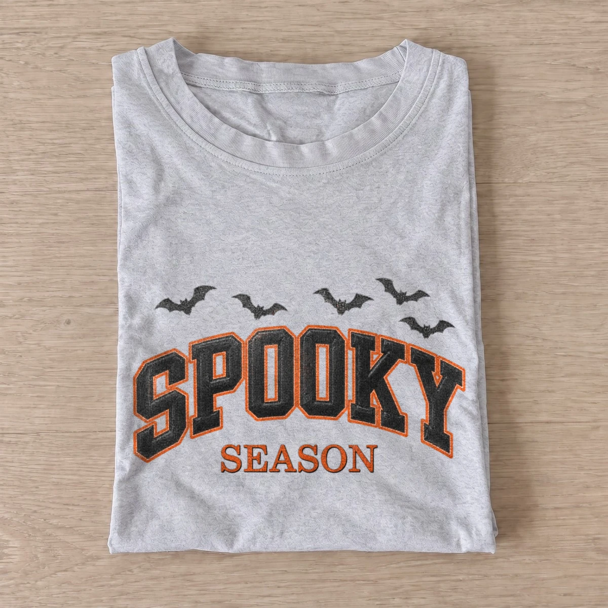 Spooky season bats graphic t shirt gray20spooky season.webp