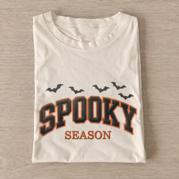 Spooky season bats graphic t shirt sand20spooky season.webp