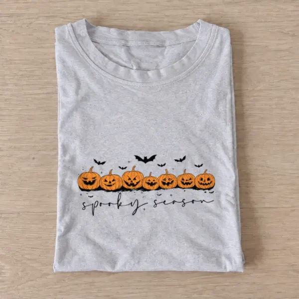 Spooky Season Pumpkins Graphic T-Shirt — graphic design