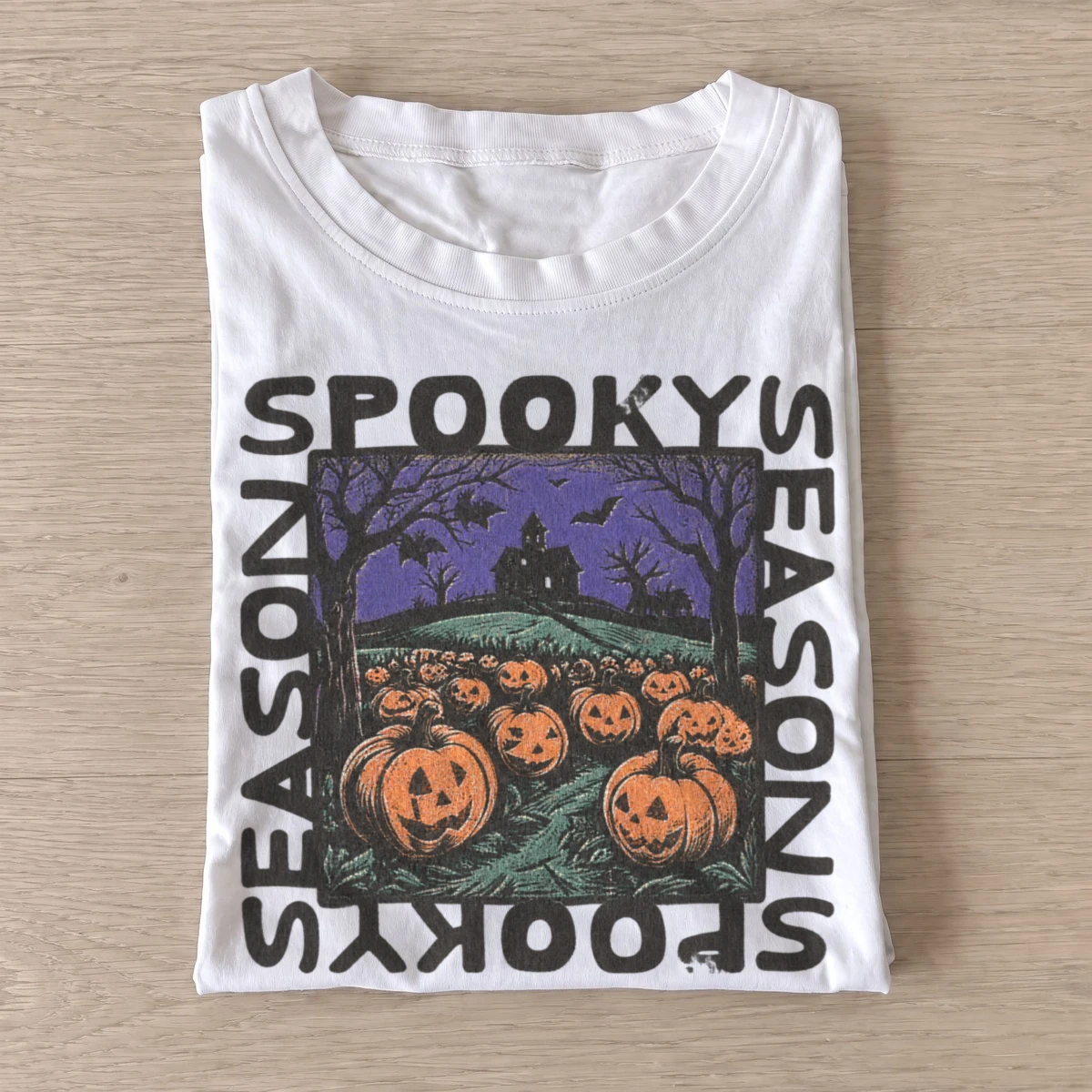 Spooky season purple pumpkin night t shirt white20purple pumpkin night.webp
