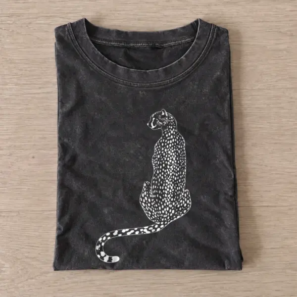 Spotted leopard vintage t shirt washed20black20spotted leopard.webp